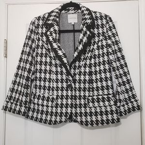 Catherine Malandrino Houndstooth Blazer Sz Small